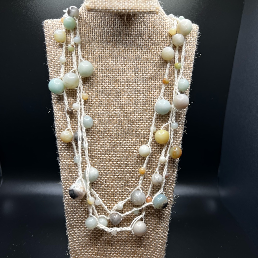 ZARA - Beaded Stone Necklace